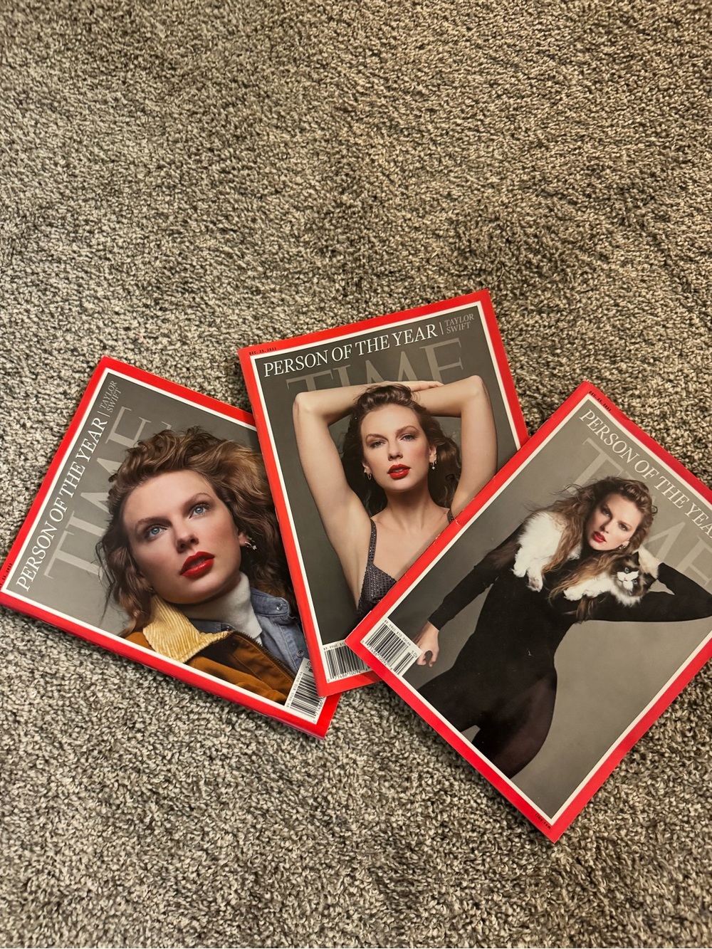 Taylor Swift Red-Trim TIME Magazine Covers Set